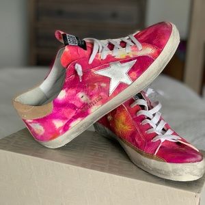 Golden Goose Superstar hot pink (rare style) EUC